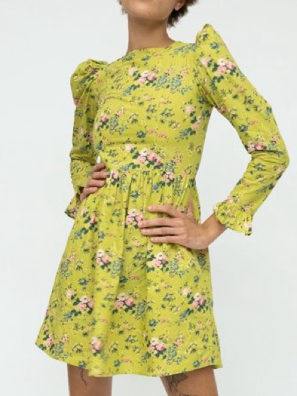 Batsheva x Laura Ashley Fairford Floral Cotton Dress Size 6
